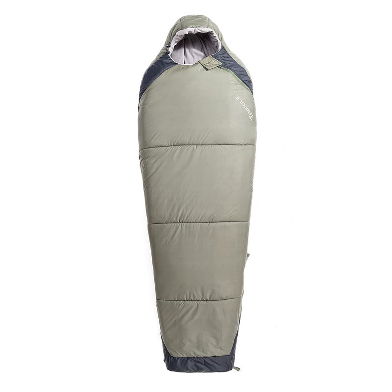 TriPole Zanskar Army Sleeping Bag with Fleece Lining for Cold Weather Trekking and Travelling | 6'2" Height Mummy Shape | Water Repellent | 3 Year Warranty (-15 °C Green) - Image 1