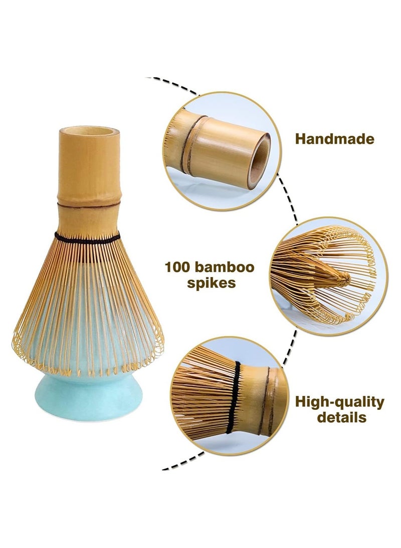 3-Piece Matcha Green Tea Whisk Set Blue  - Image 2