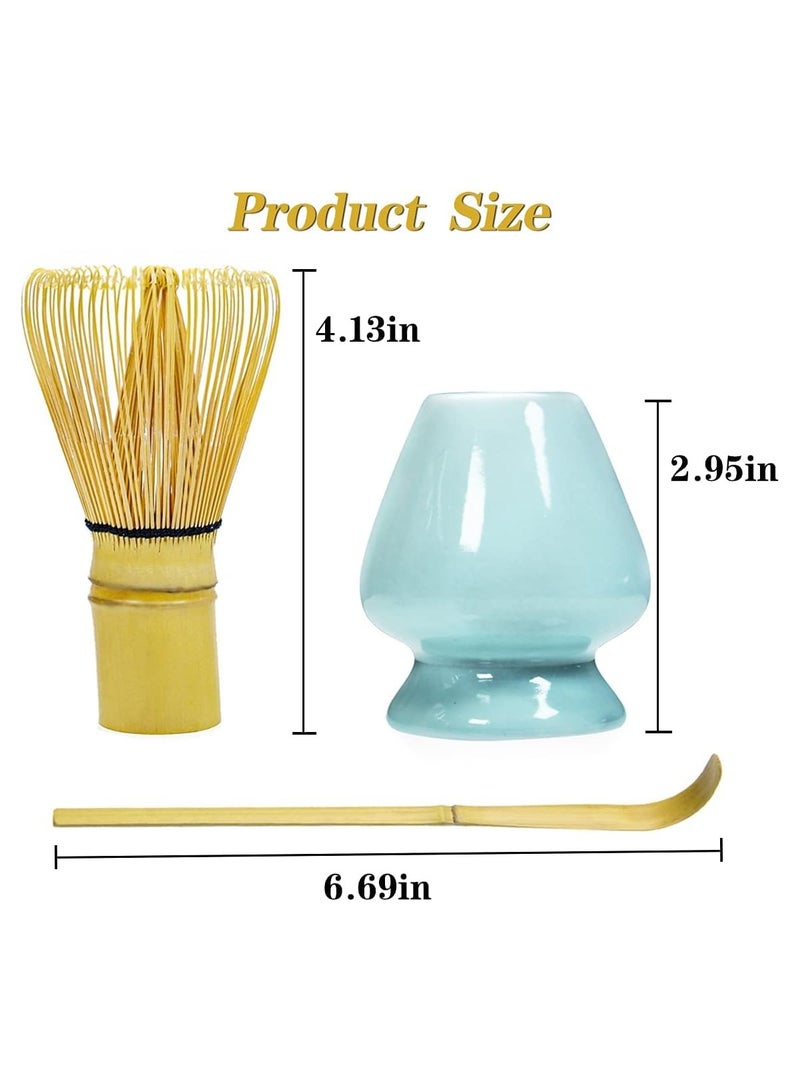 3-Piece Matcha Green Tea Whisk Set Blue  - Image 3