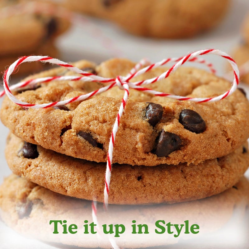 Regency Wraps Baker's Twine Cone, 2046 ft. Colorful String, Cord for Tying Pastry Boxes, Wrapping Baked Goods, Gifts and DIY Crafts, Pack of 1, Red/White - Image 5