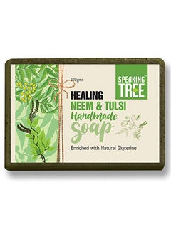 Speaking Tree Healing Neem And Tulsi Handmade Soap -100 Gms (Pack Of 2)  - Image 2