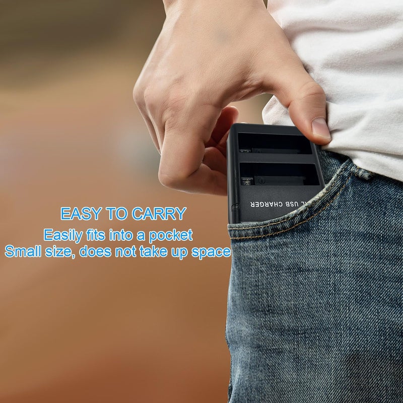 Suptig Battery (2 Pack) and Daul Charger for Gopro Hero 4 Black Gopro HEROR4 Silver and AHDBT-401 - Image 5