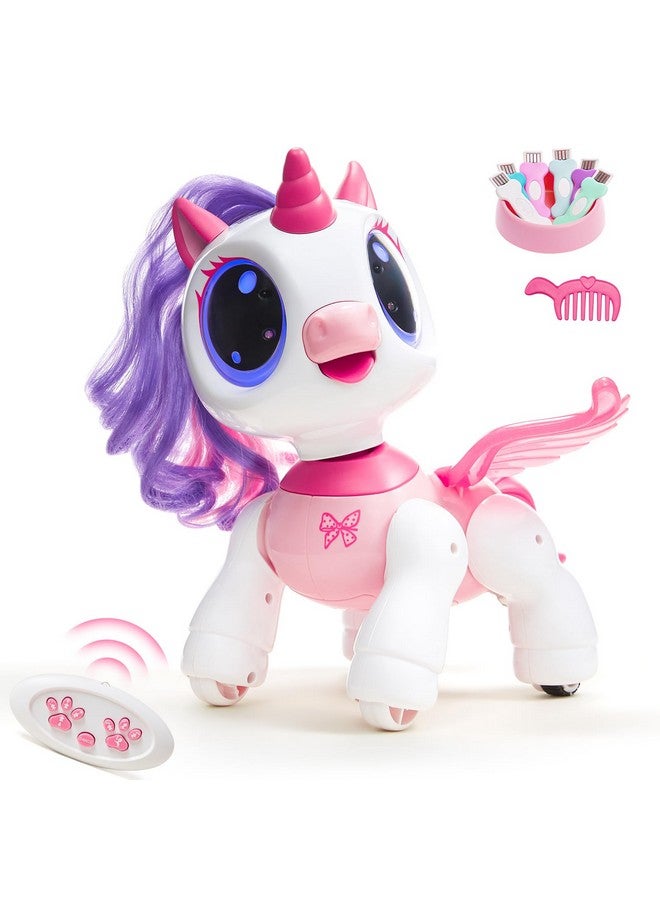 SGILE Kids Toys Rechargeable Rc Robots Remote Control Toy With Autodemonstration Pink - Image 2