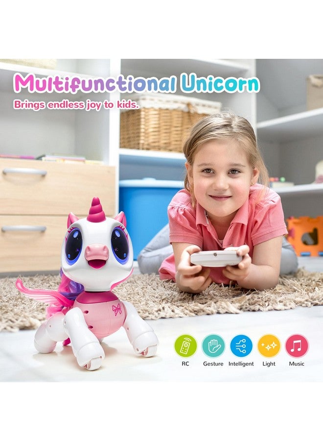 SGILE Kids Toys Rechargeable Rc Robots Remote Control Toy With Autodemonstration Pink - Image 3