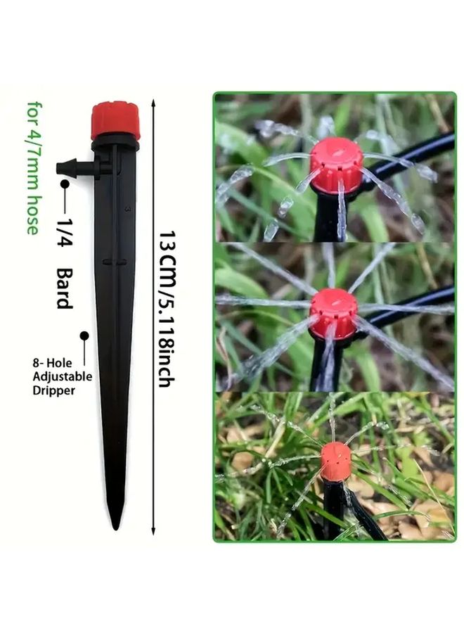 1 4 Inch 590ft Garden Drip Irrigation Kit For Potted Plants Lawn Flowers - Image 2