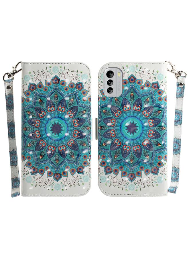 S-TOP Case For Nokia G60 3D Colored Pattern Flip Leather Phone Case - Image 1