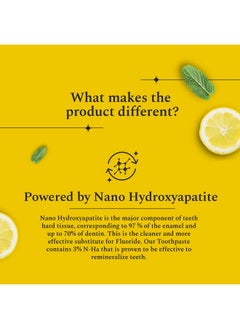 Perfora Perfora Awake Toothpaste | Active Freshness Cavity Prevention | Vitamin Enriched SLS & Fluoride Free Toothpastes | N-Ha For Teeth Remineralisation | Healthy Gums & Oral Care | Lemon Mint | Pack of 2  - Image 3