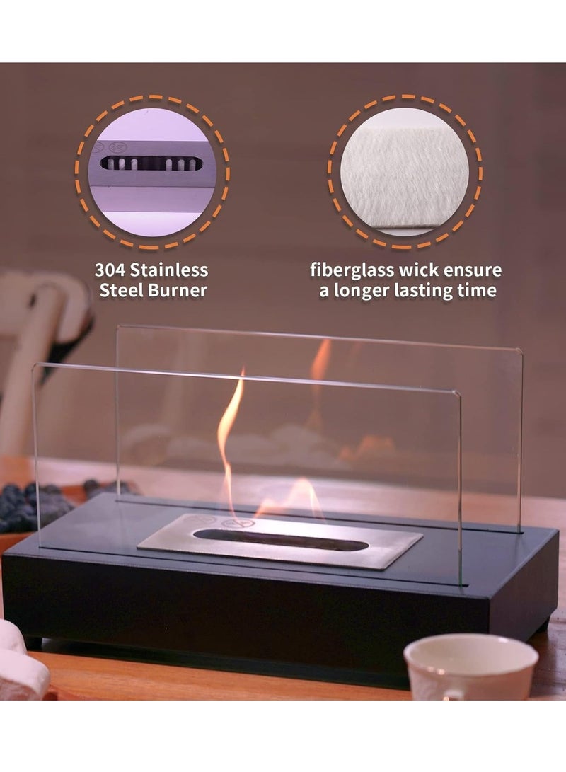 Bukela Tabletop Fire Pit with Smores Maker, Portable Indoor/ Outdoor Mini Small Fireplace, Table Top Decor, Home Patio Gifts for Women Mom Her Wedding Housewarming Birthday - Image 2