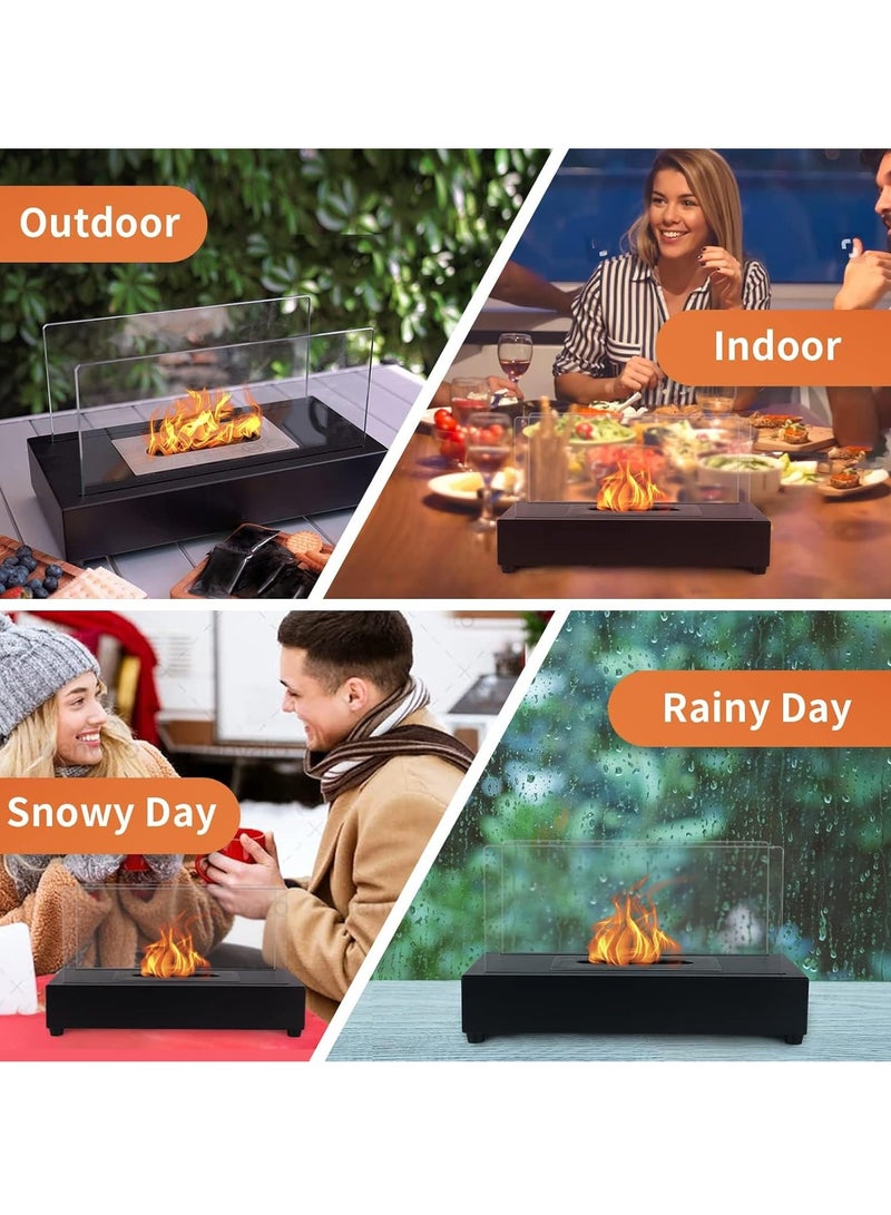 Bukela Tabletop Fire Pit with Smores Maker, Portable Indoor/ Outdoor Mini Small Fireplace, Table Top Decor, Home Patio Gifts for Women Mom Her Wedding Housewarming Birthday - Image 4