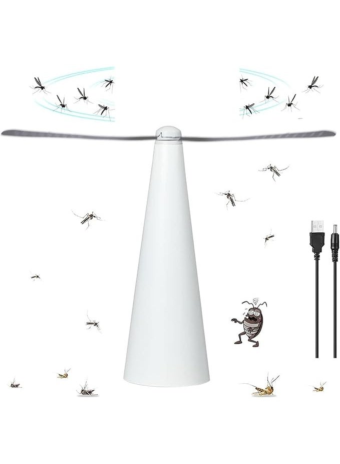 ELECDON Repellent Fan, Portable Table Fly Fan,Lightweight, Durable and Odor-Free Fly Repellent Fan Keep Flies, Picnic Table Fans for Indoor and Bugs Away from Your Food Enjoy Outdoor Meal - Image 1