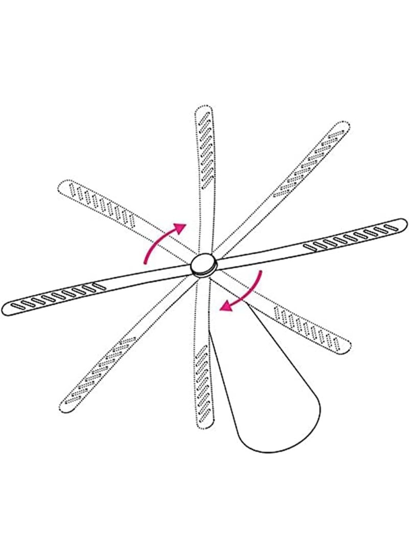 ELECDON Repellent Fan, Portable Table Fly Fan,Lightweight, Durable and Odor-Free Fly Repellent Fan Keep Flies, Picnic Table Fans for Indoor and Bugs Away from Your Food Enjoy Outdoor Meal - Image 2