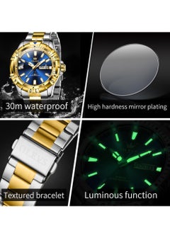 OLEVS Watches for Men Quartz Stainless Steel Water Resistant Watch 5560  - Image 5