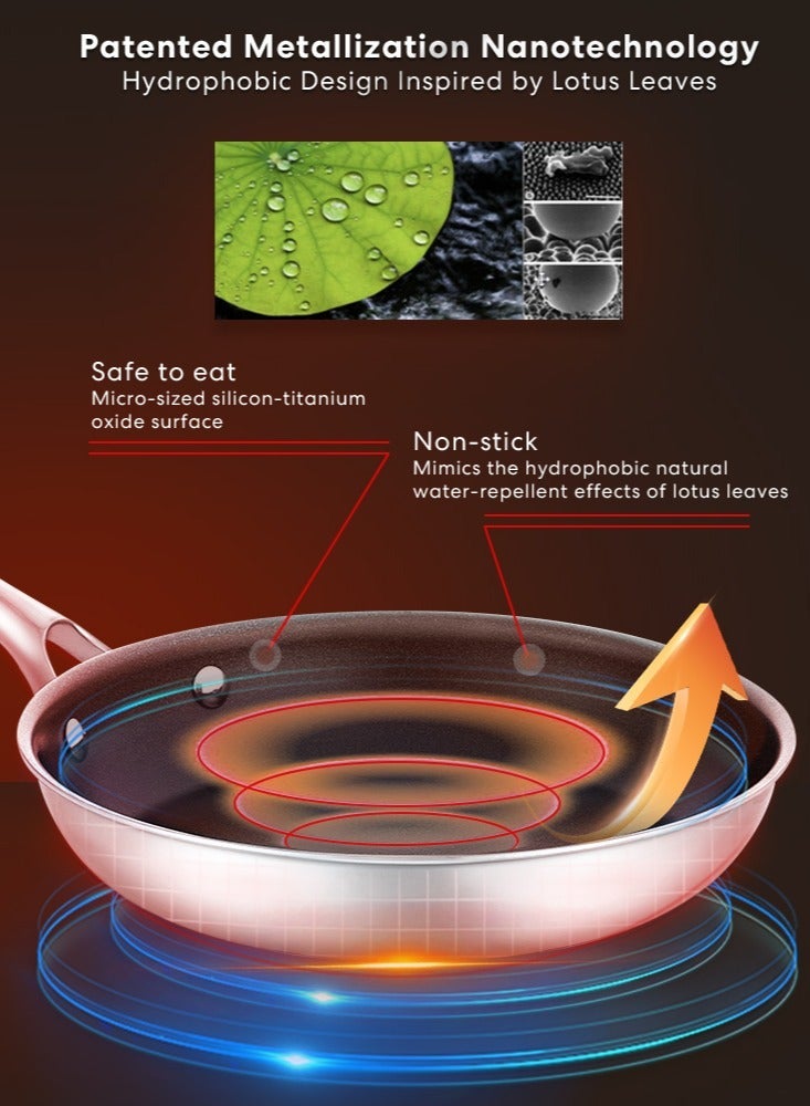 كوريل دورانانو مقلاة ثلاثية ستانلس ستيل 20 سم / 24 سم / 26 سم / 28 سم - Image 5