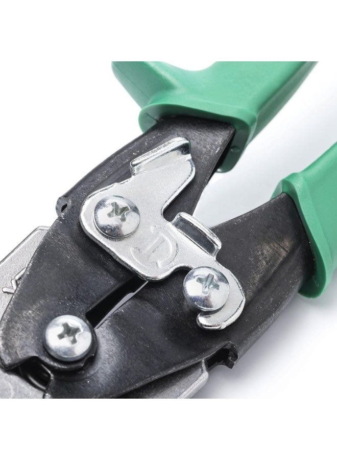 Wiss Crescent Wiss 9-3/4" Compound Action Straight & Right Cut Aviation Snips Tool - Heavy Duty Metal Cutter Scissors - M2R - Image 4