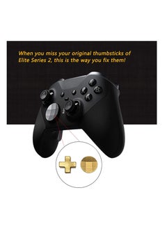 XICEN Metal D-Pads, Paddles Hair Trigger Locks Replacement for Xbox One Elite Controller Series 2 , Series 1 (Gold)  - Image 2