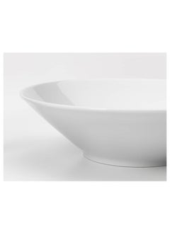 ESTABLISHER ESTABLISHER Deep PlateBowl Angled Sides White 22 cm 9 inches Versatile Ceramic Bowl for Pasta Soups Salads and Everyday Meals Elegant and Practical Design for Kitchen and Dining  - Image 2