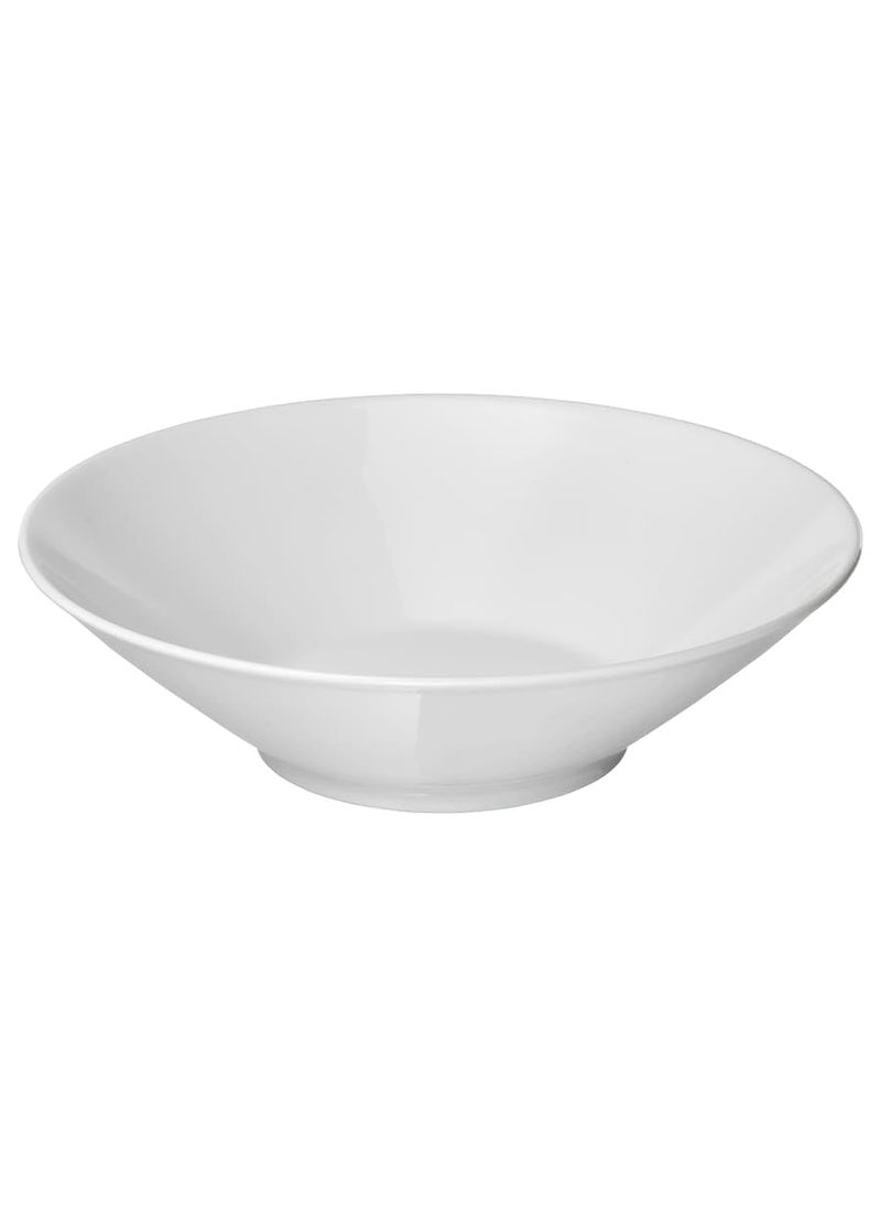 ESTABLISHER ESTABLISHER Deep PlateBowl Angled Sides White 22 cm 9 inches Versatile Ceramic Bowl for Pasta Soups Salads and Everyday Meals Elegant and Practical Design for Kitchen and Dining  - Image 1
