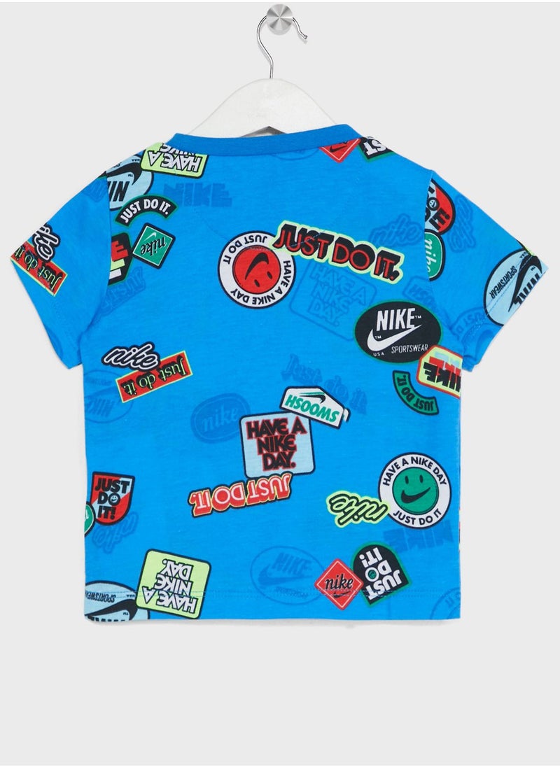 Nike - Infant Nsw All Over Printed T-shirt And Shorts Set - Image 1