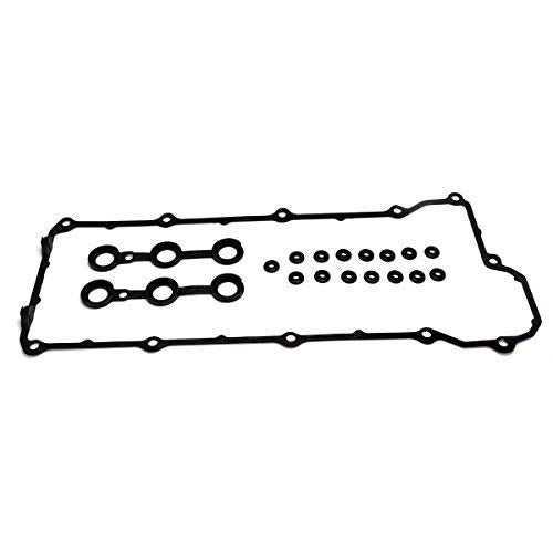 AUCERAMIC 11120034107 Valve Cover Gasket Kit with Grommet Seals Spark Plug Tube Seals Fit for 1992-1995 BMW 325i 325is 525i 525it M3 E34 E36 M50B25 S50B30 2.5L 3.0L L6 DOHC - Image 1