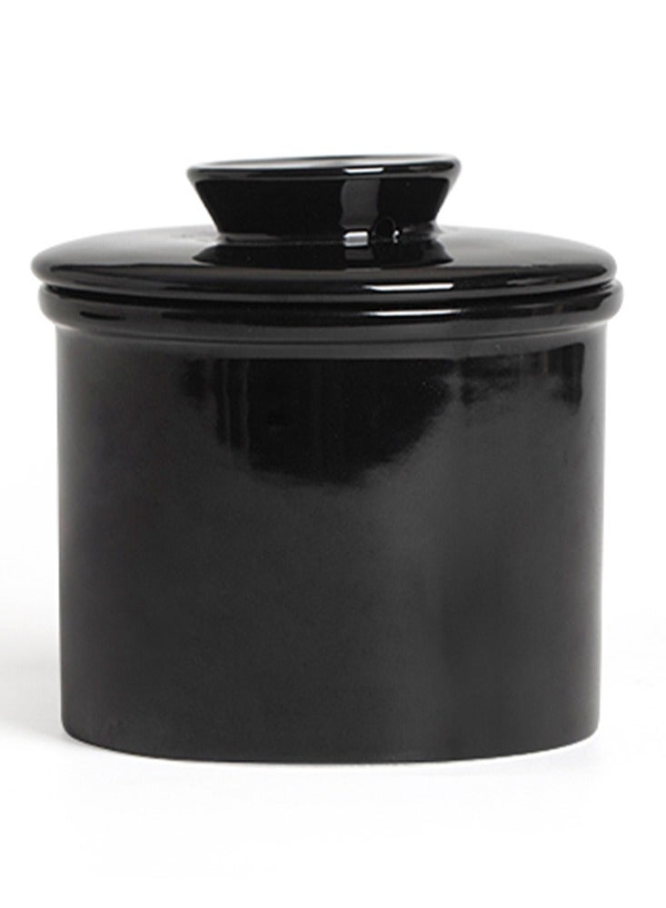 CUOPRU Ceramic butter mug, water sealed with lid, cheese sealed tank, creative western style butter - Image 1