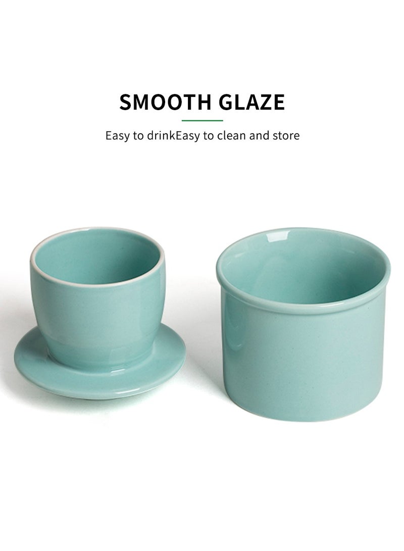 CUOPRU Ceramic butter mug, water sealed with lid, cheese sealed tank, creative western style butter - Image 3