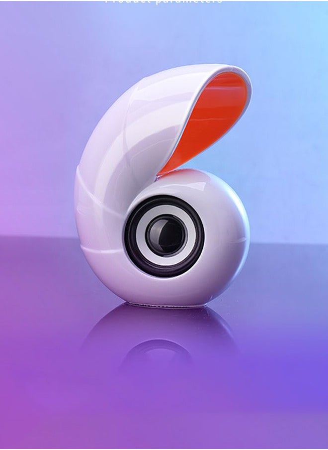 Generic - USB Conch Style Cute Desktop Mini Speaker, Suitable for Small Speakers on Computers, Desktops, and Laptops - Image 1