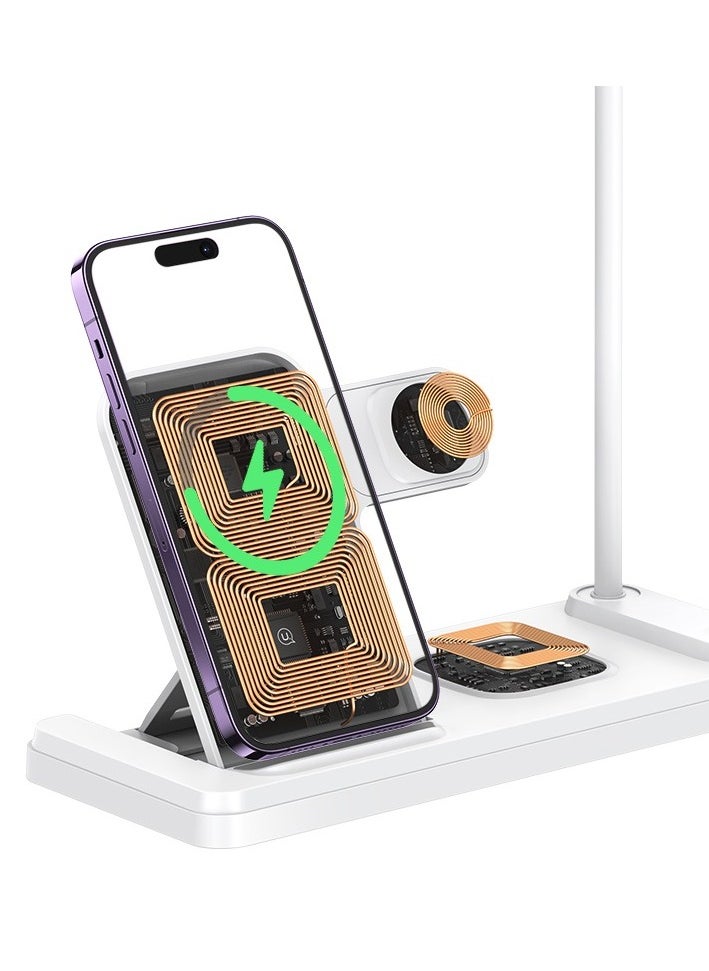 Usams - 15W 4in1 Wireless Charging Holder With Table Lamp - Image 1
