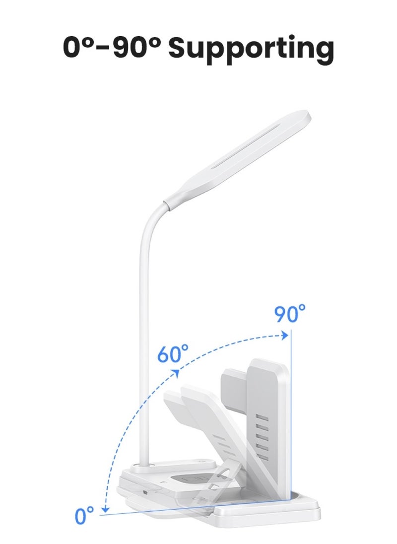 Usams - 15W 4in1 Wireless Charging Holder With Table Lamp - Image 1