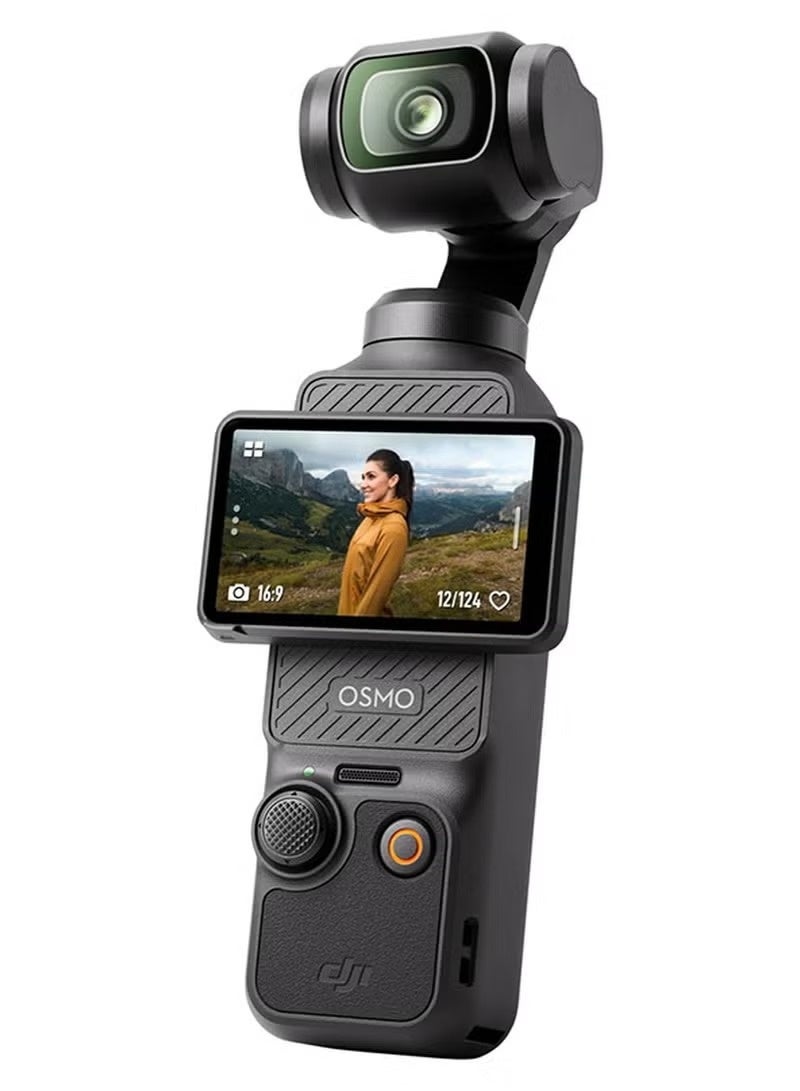 أوسمو كاميرا Osmo Pocket 3 لتدوين الفيديو (Vlogging) | مستشعر CMOS مقاس 1 بوصة | فيديو بدقة 4K ومعدل 120 إطاراً في الثانية | تثبيت ميكانيكي ثلاثي المحاور (Gimbal) | تتبع سريع للوجوه والأجسام | شاشة لمس قابلة للدوران مقاس 2 بوصة | كاميرا بحجم الجيب لتدوين الفيديو والتصوير الفوتوغرافي ويوتيوب والسفر - Image 1
