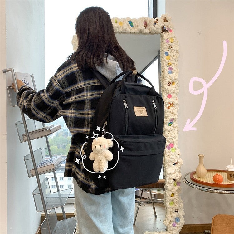 2023 New Japanese Junior High School Student Schoolbag Women'S Large Capacity Backpack Simple Outdoor Commuter Computer Backpack - Image 5