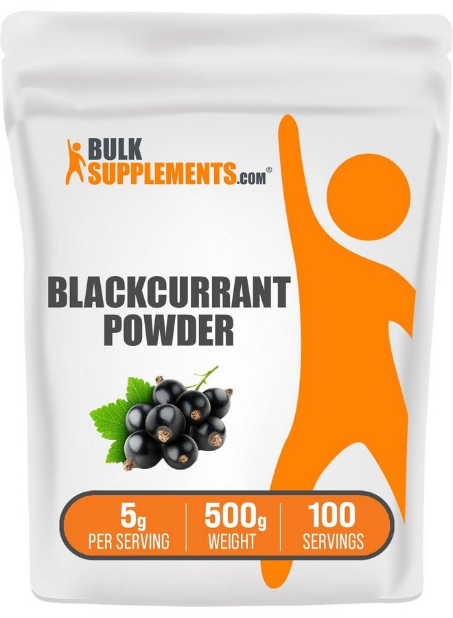 BulkSupplements.com Blackcurrant Powder - Blackcurrant Supplement, Superfood Supplement - from Black Currant Berry, Air Dried & Gluten Free, 5g per Serving 500g (1.1 lbs) (Pack of 1) - Image 1