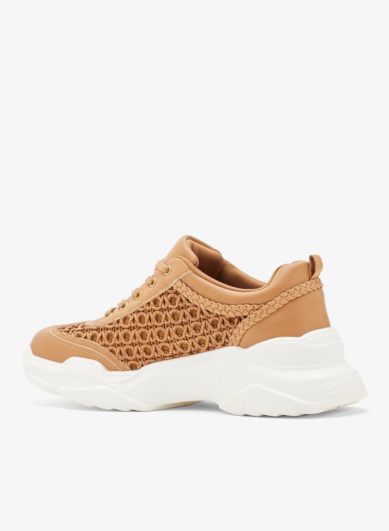 جينجر سنيكرز سميك بتفاصيل منسوجة - Image 2