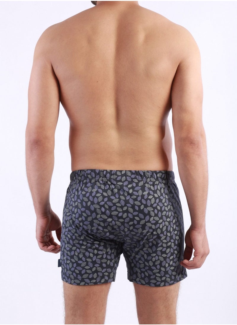 Jet - Jet Underwear For Men Printed Boxer-Gray*Mauve - Image 1