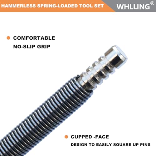 WHLLING Hammerless Door Pin Removal Tool, Spring Driven Door Hinge Pin Remover Tool, 3500 PSI Striking Hinge Pin Tool - Image 4