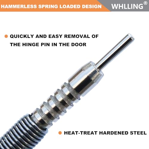 WHLLING Hammerless Door Pin Removal Tool, Spring Driven Door Hinge Pin Remover Tool, 3500 PSI Striking Hinge Pin Tool - Image 3