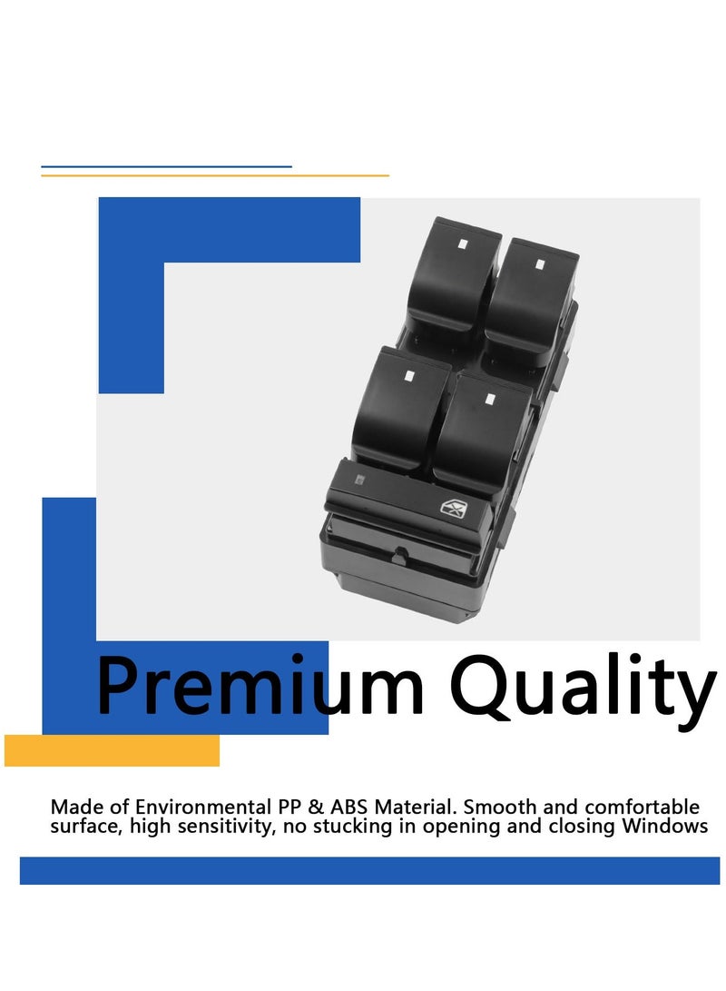 Driver Side Power Window Switch for 2007-2013 Chevy Silverado 1500 2500HD 3500HD GMC Sierra 1500 08-13 Sierra 2500HD 3500HD 09-15 Driver Side Power Window Master Control Switch fits - Image 3