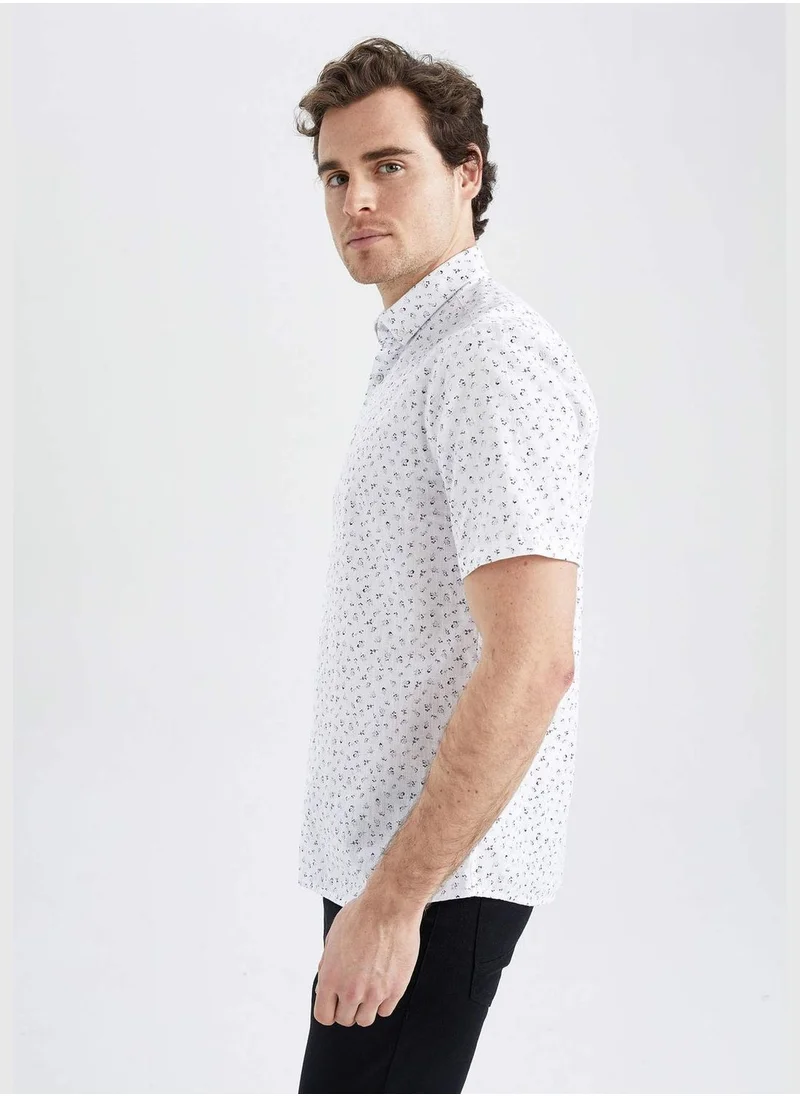 DeFacto Regular Fit Short Sleeve Printed Shirt