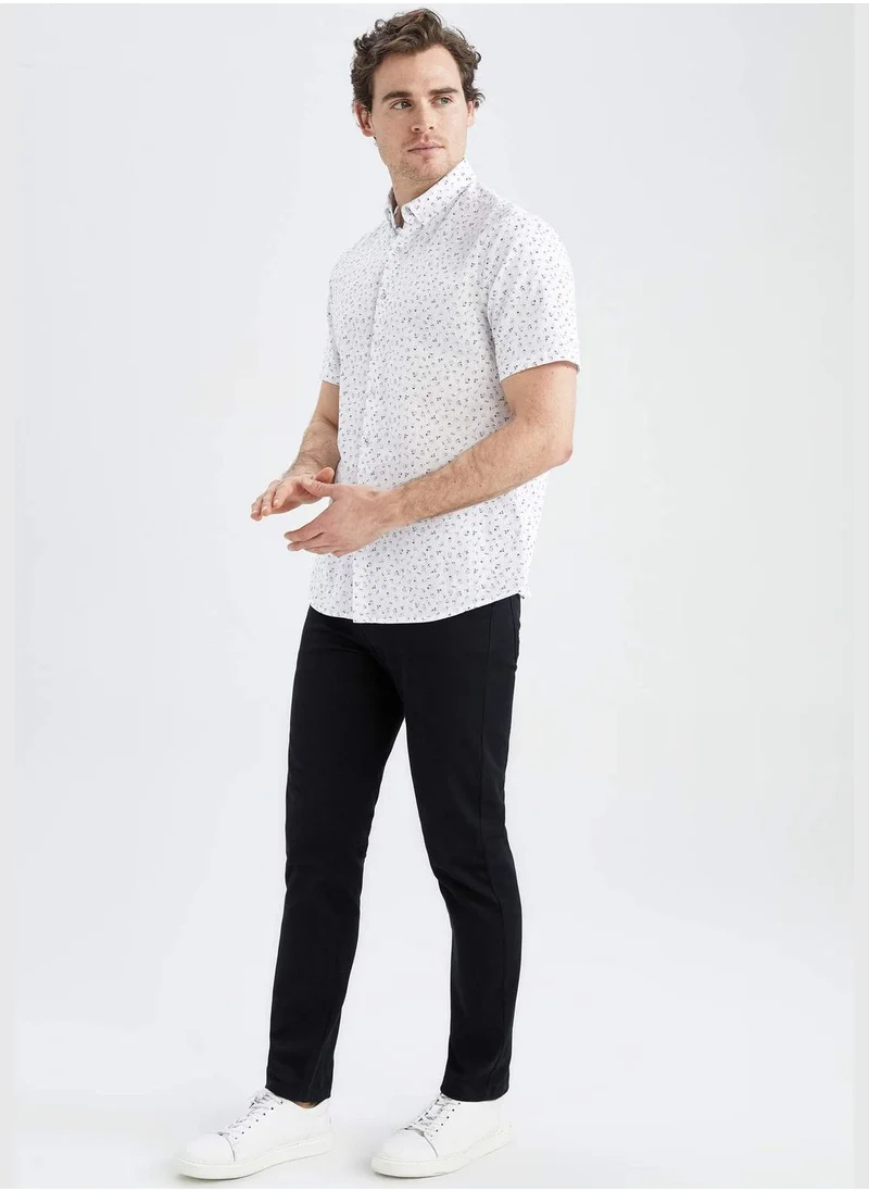 DeFacto Regular Fit Short Sleeve Printed Shirt