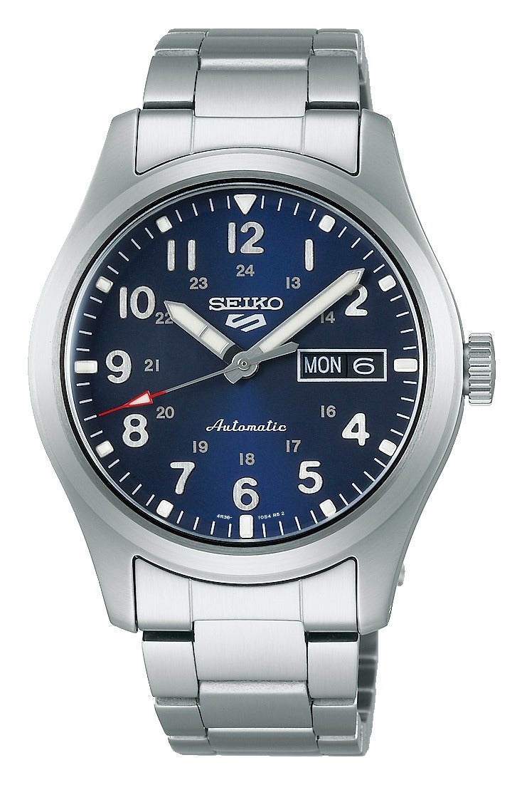 Seiko سايكو 5 سبورتس فيلد ساعة أوتوماتيكية بقرص أزرق SRPG29 - Image 1