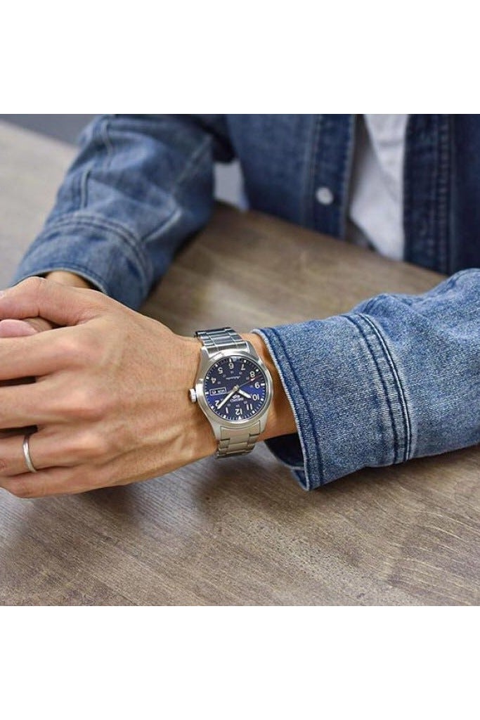 Seiko سايكو 5 سبورتس فيلد ساعة أوتوماتيكية بقرص أزرق SRPG29 - Image 2