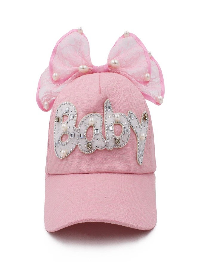 VRITRAZ Baby Sequence and Net Little Cap for Kids, Baby, Girls & Boys 3-12 Years (Pink) - Image 4