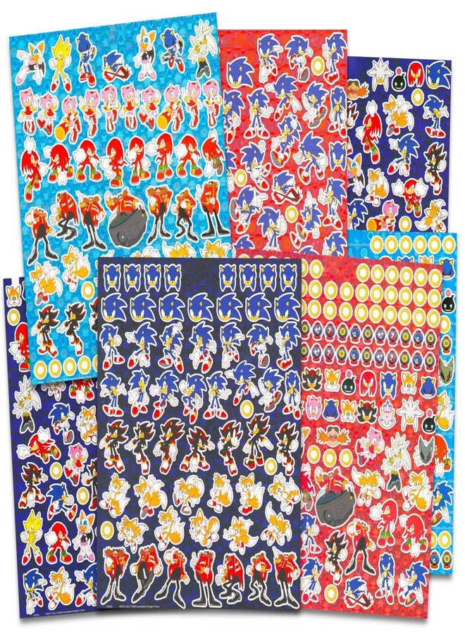 Sonic The Hedgehog مجموعة ملصقات سونيك القنفذ النهائية - أكثر من 1000 ملصق featuring سونيك، ناكلز، تايلز، والمزيد | كتب ملصقات لوازم حفلات الأطفال - Image 2