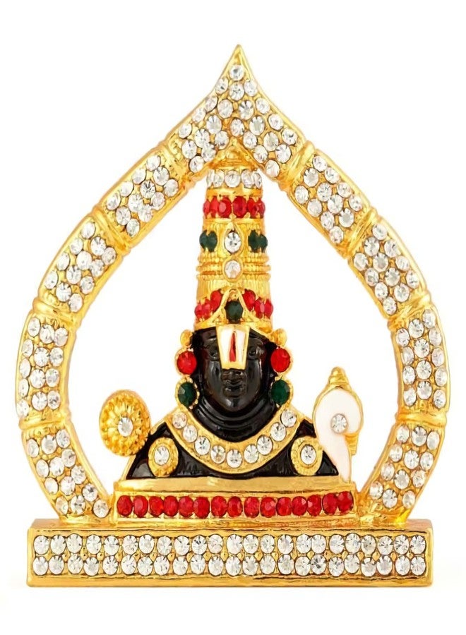 GCT Tirupati Balaji Idol Lord Venkateswara Idol (B-185) Black Gold Metal Statue for Home Décor Car Dashboard Mandir Pooja Murti Temple Puja Office Table Showpiece - Image 1