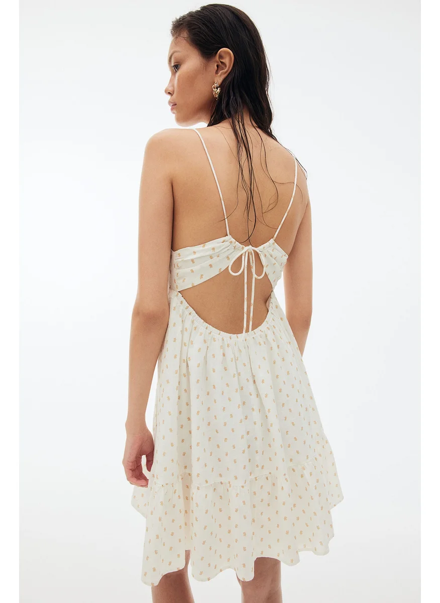 H&M Open-Back Crêpe Dress