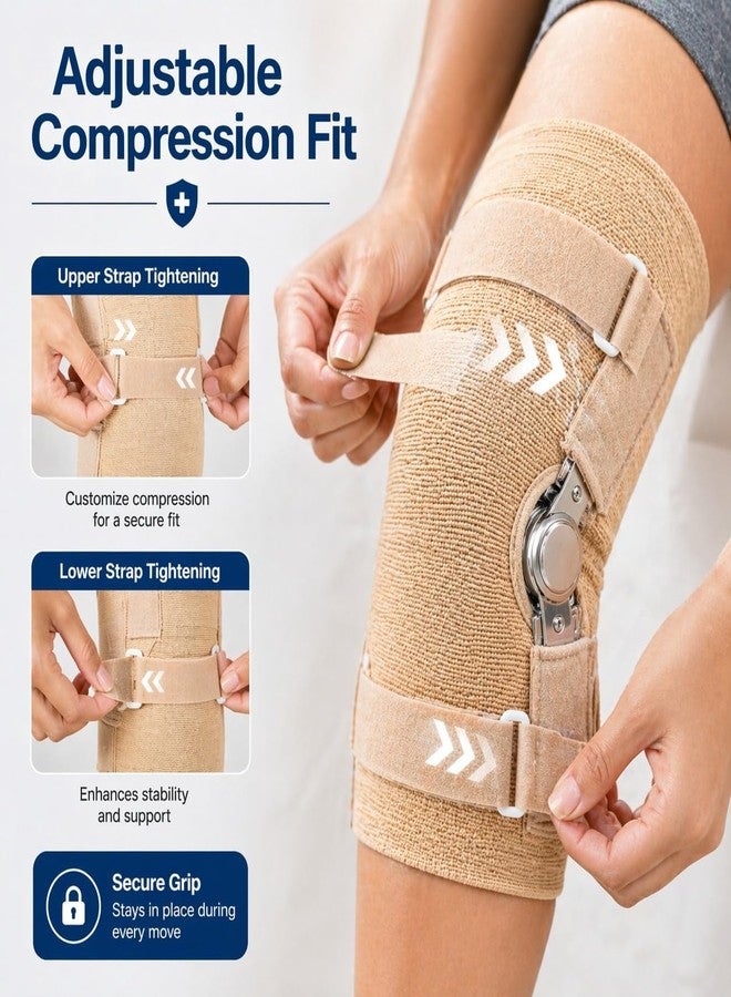 Dr Helix Hinged Knee Cap Support for Pain Relief & Joint Stabilization | Adjustable Orthopedic Knee Brace with Side Hinges for Injury Recovery, Arthritis & Ligament Support - (Pack of 1) - Image 4