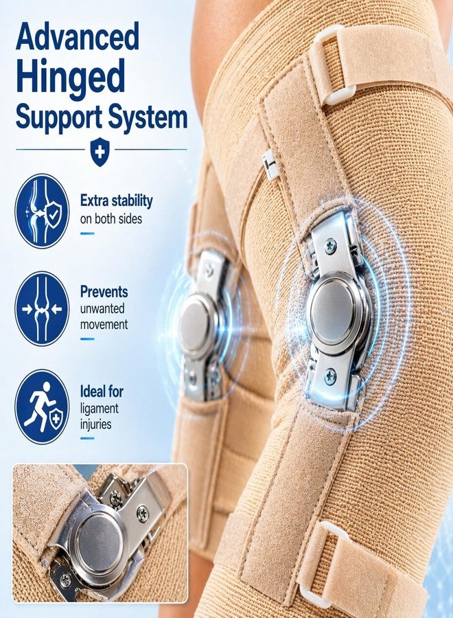 Dr Helix Hinged Knee Cap Support for Pain Relief & Joint Stabilization | Adjustable Orthopedic Knee Brace with Side Hinges for Injury Recovery, Arthritis & Ligament Support - (Pack of 1) - Image 3