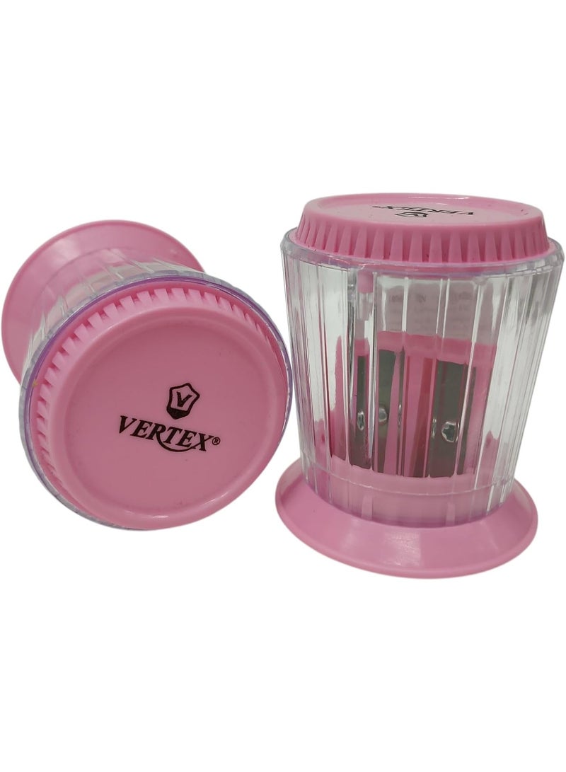 Vertex Barrel Sharpener 2 Inlets - Pink