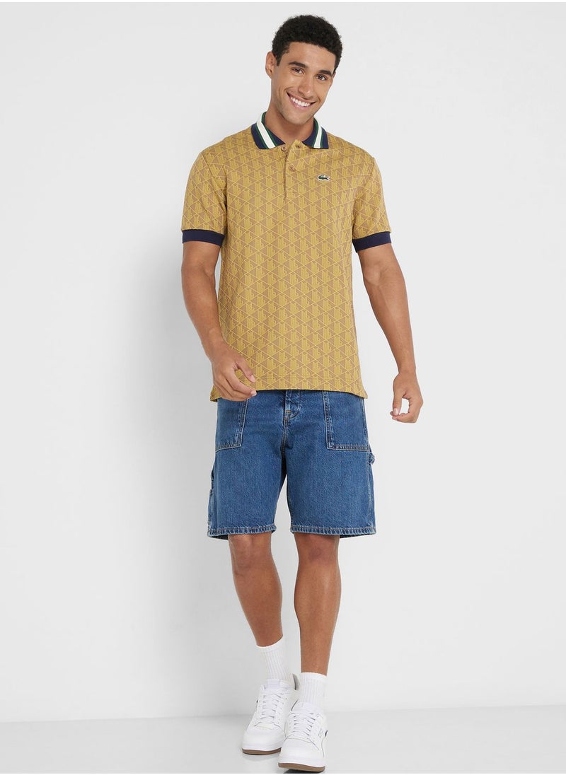 LACOSTE - Logo Printed Polo - Image 1