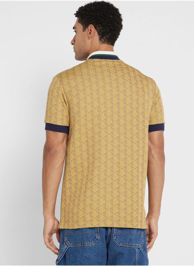 LACOSTE - Logo Printed Polo - Image 1