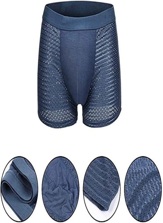 Goolsky Goolsky Men's 4 Pack Soft Breathable Boxer Brief Underwear For Men With Box(XL)  - Image 5